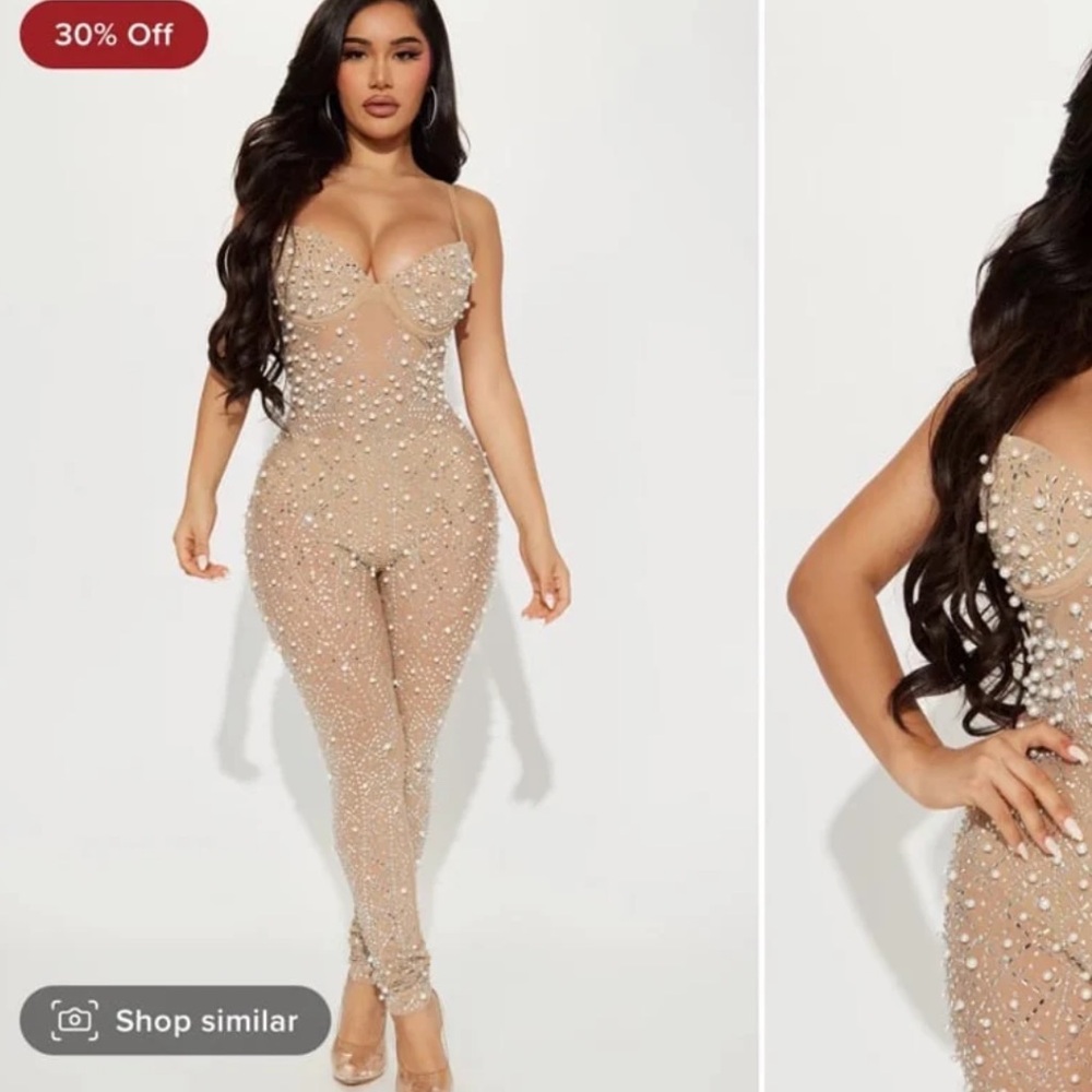 Fashion nova embellished bodysuit